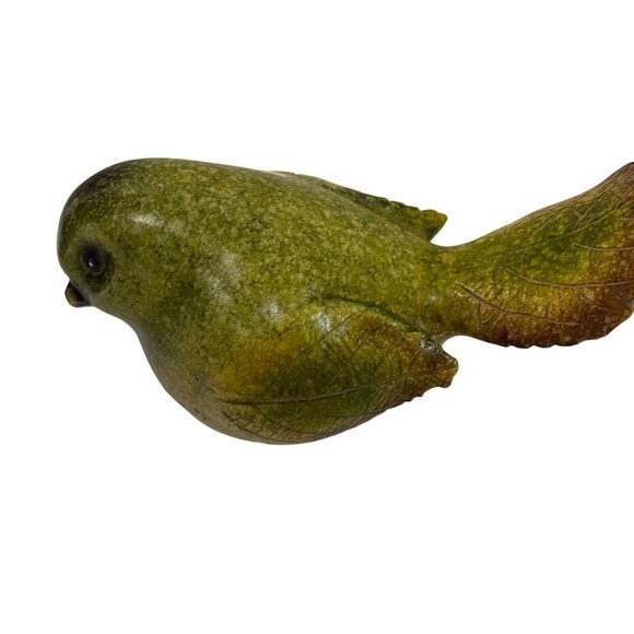 Handcrafted Ceramic Garden Bird Figurines Sma;; Statue  Pottery 1 1/2" x 5 12" - Picture 2 of 9